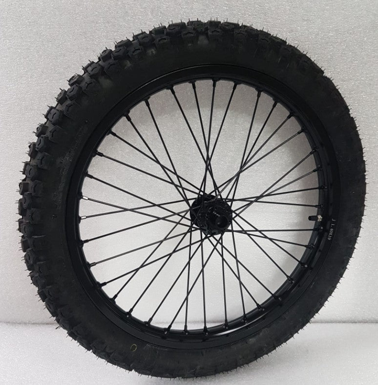 Front wheel 19" moto with tube and tire