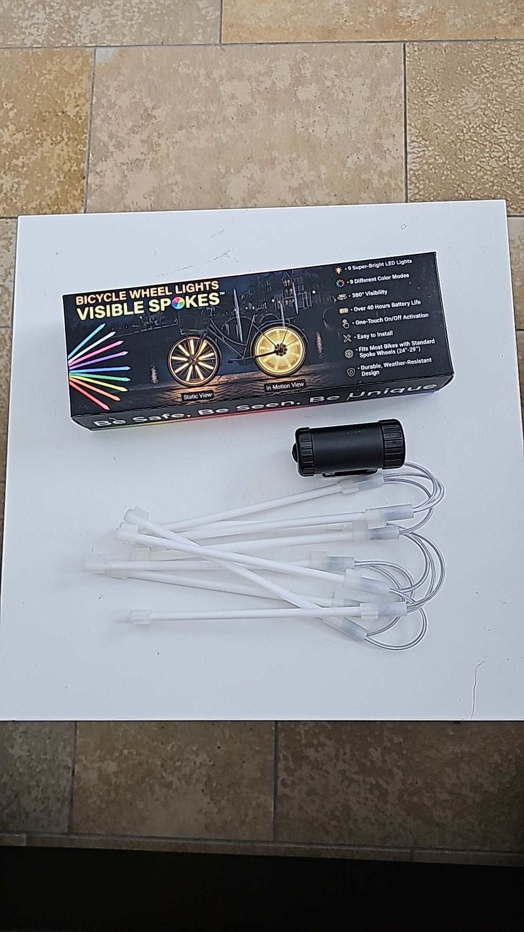 Bicycle Wheel Lights Visible Spokes