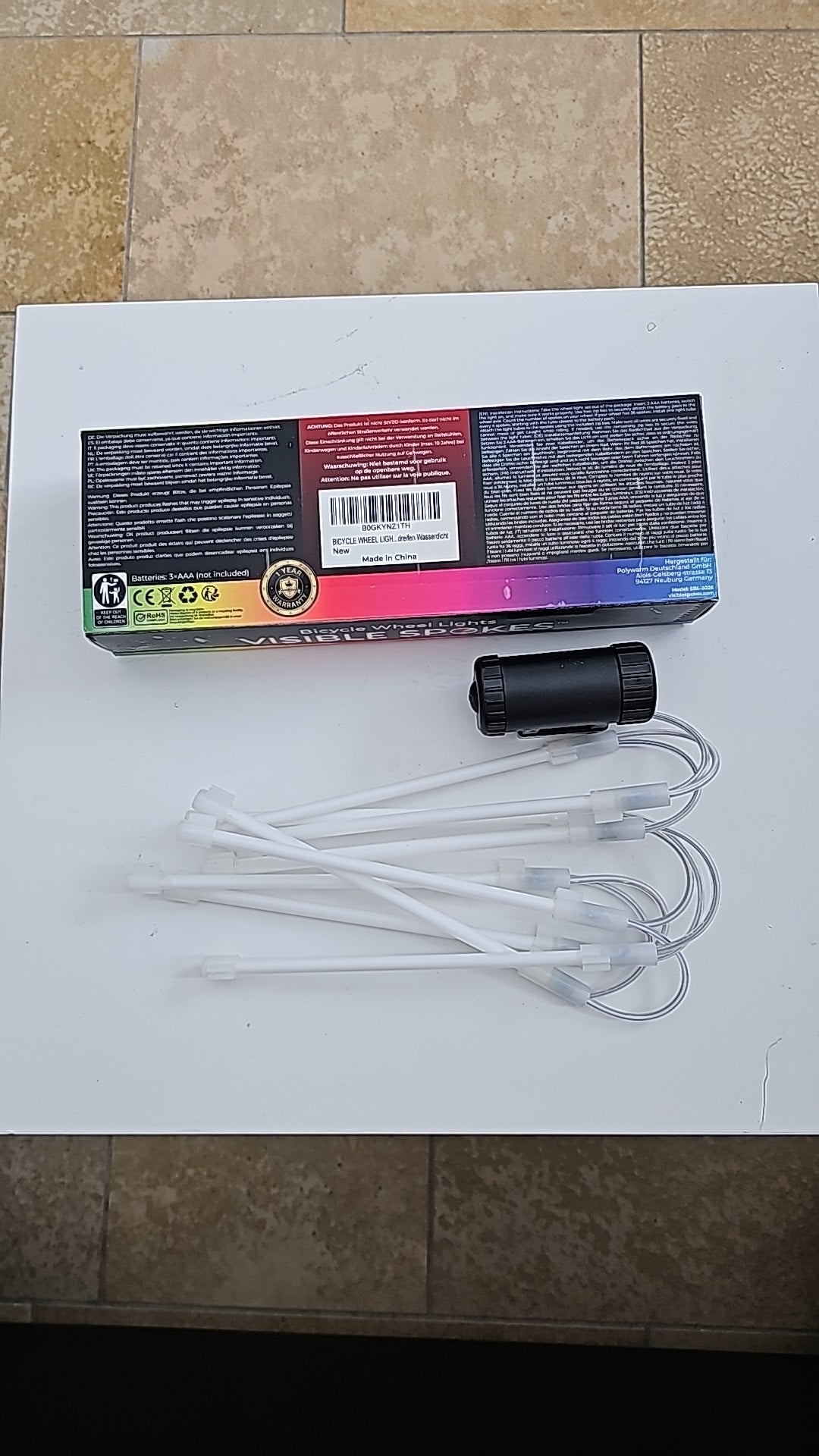 Bicycle Wheel Lights Visible Spokes