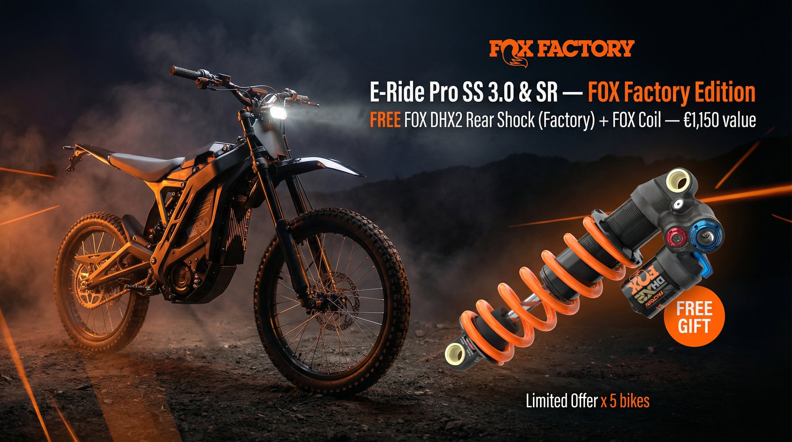 E-Ride Pro SS 3.0 & SR — FOX Factory Edition